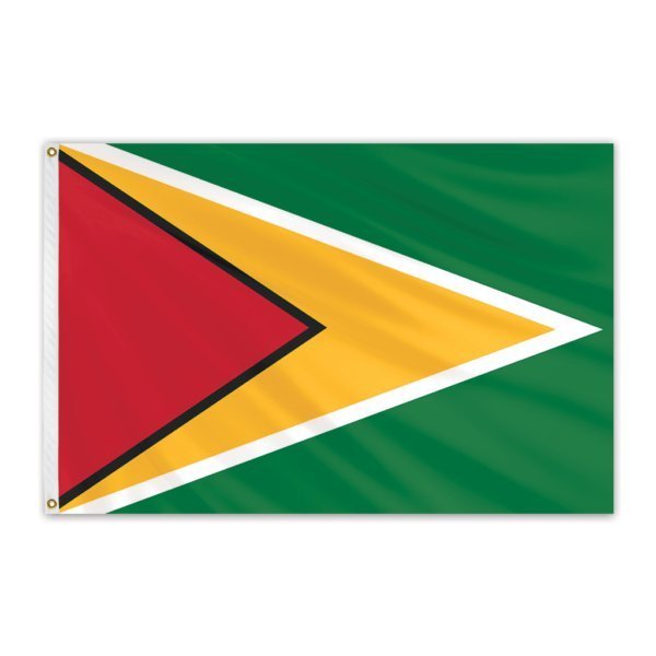 Global Flags Unlimited Guyana Outdoor Nylon Flag 6'x10' 203433